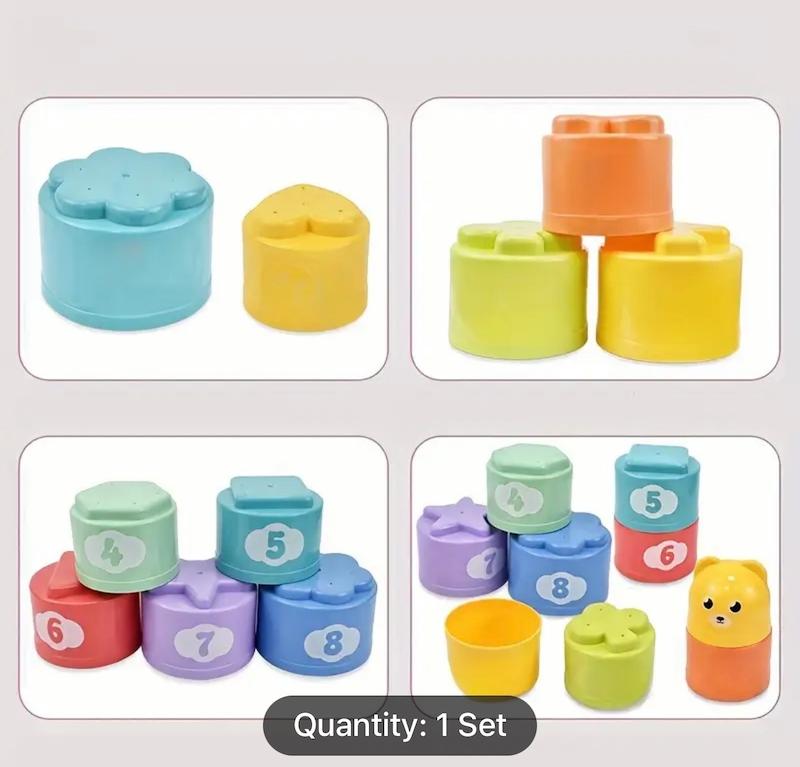 ليوان هاي اموزشي روي هم چيدني با رنگ هاي تصادفي (HED-11.52-TM)