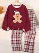 ست دوتیکه لباس و شلوار راحتی پاییزه طرح کریسمس نوجوان دخترانه (13 تا 16 سال) (naf.shein.70.69)
