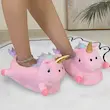 کفش گرم خانگی بامزه و سرگرم‌کننده با طرح یونیکورن (Peg-41-TM)
