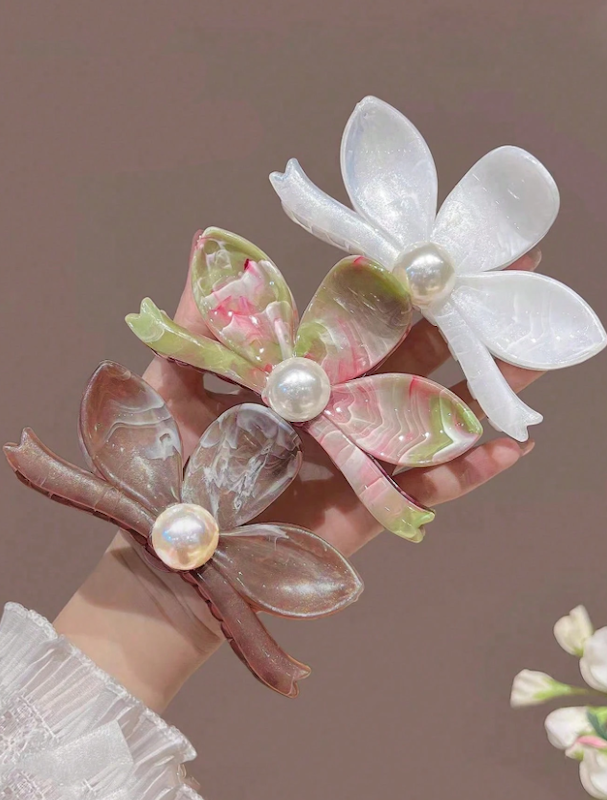 گیره موی طرح گل 3 عددی (TAR-16-SHEIN)