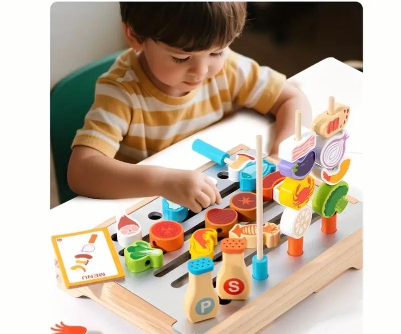 اسباب بازي كباب پزي چوبي(HED-67.55-TM)