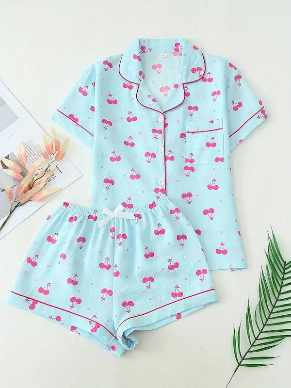 ست 2 تیکه لباس خواب زنانه (sar-26-TM)