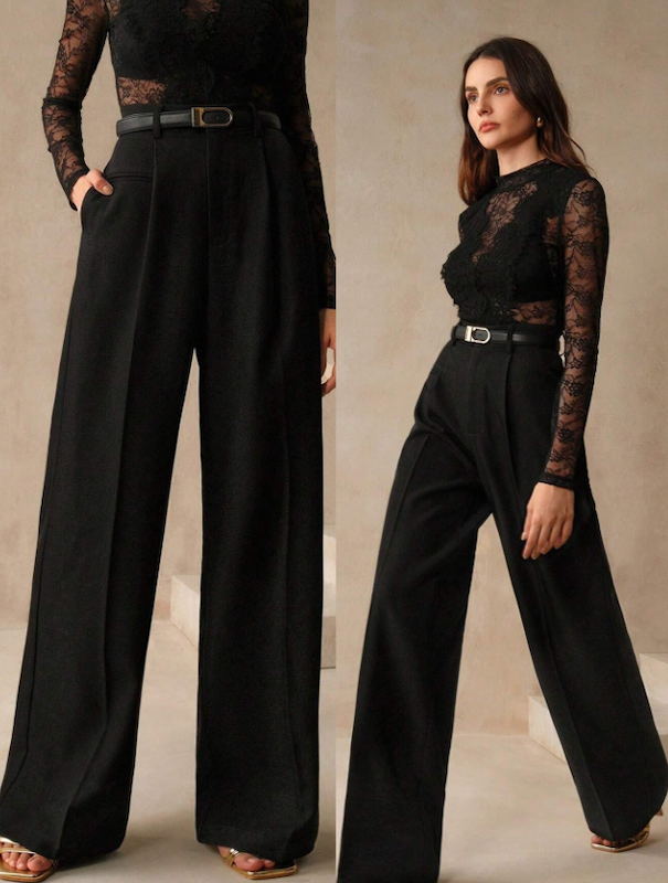 شلوار گشاد و راسته زنانه (Anewsta) (L تا S) (TAR-120-SHEIN)