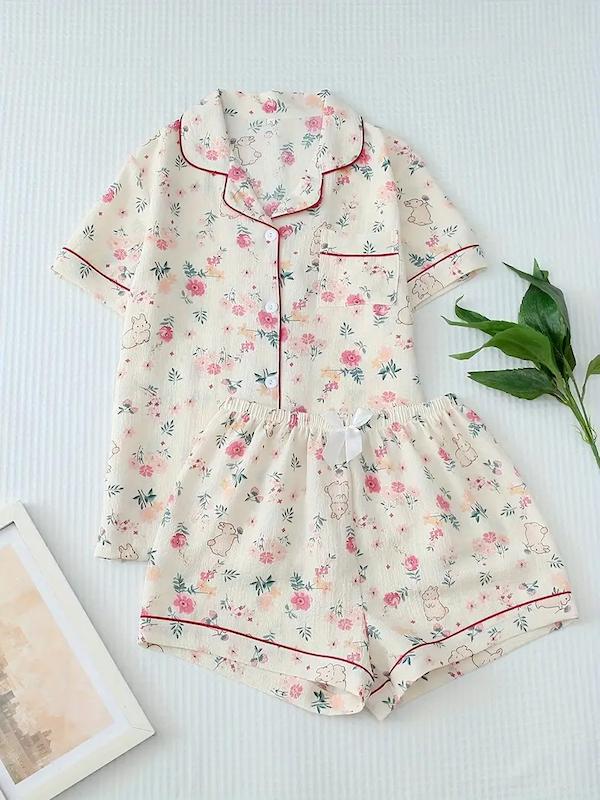 ست 2 تیکه لباس خواب زنانه (sar-29-TM)