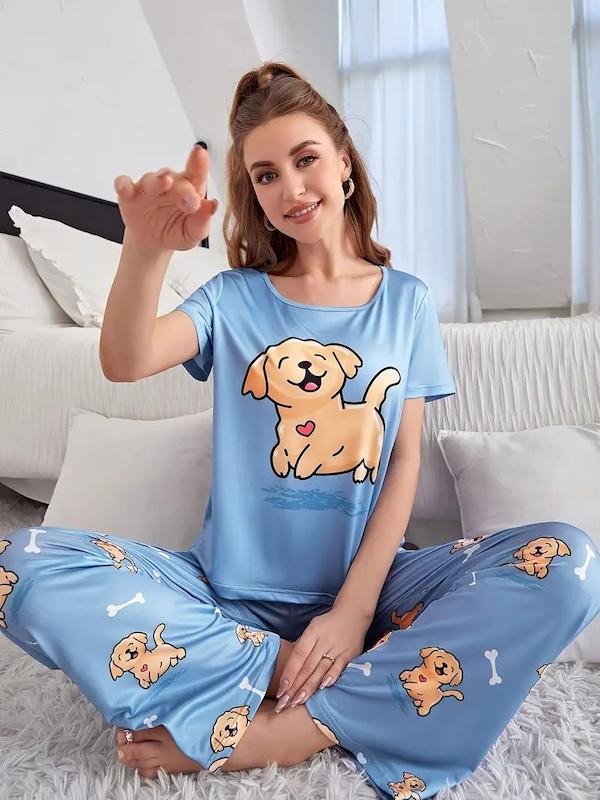 ست 2 تیکه لباس خواب زنانه (sar-24-TM)