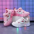 کفش دخترانه پرنسس روشن‌شونده با چراغ(سایز 23 تا 29) (Peg-38-TM)