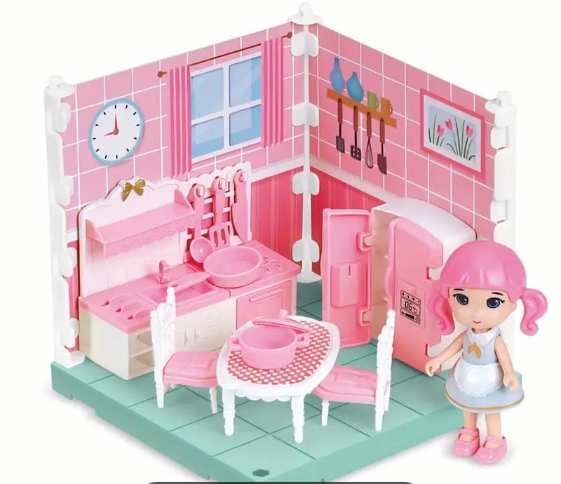 ست بازي كوچك اشپزخانه با عروسك(HED-30.08-TM)