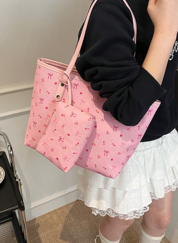 کیف دستی دو تکه جدید با ظرفیت بزرگ زنانه (TAR-33-SHEIN)