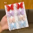 گیره مو پروانه ای رنگارنگ (پک 8 تایی)(Min-9.00- TM)