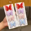 گیره مو پروانه ای رنگارنگ (پک 8 تایی)(Min-9.00- TM)