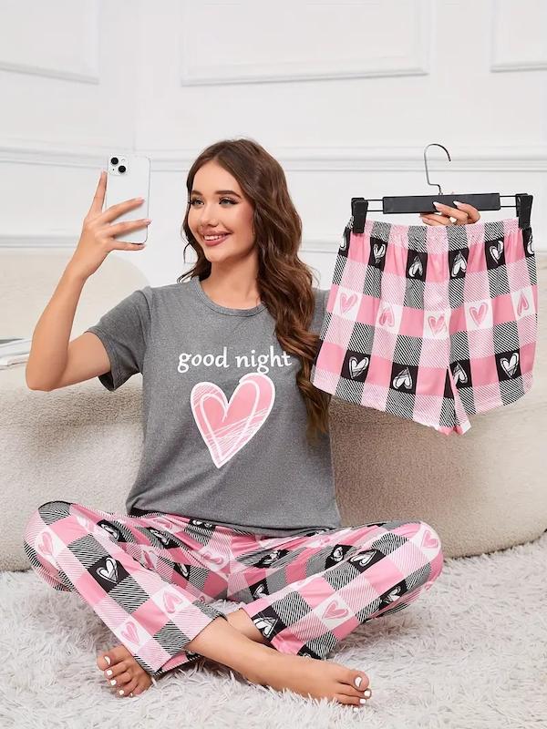 ست 3 تیکه لباس خواب زنانه (sar-36-TM)