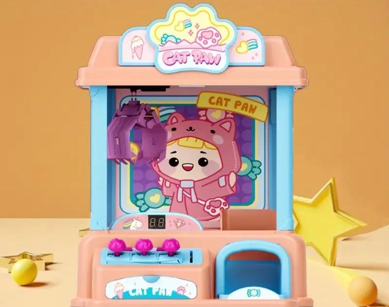 دستگاه اسباب بازي گيرنده با تم كارتون پم گربه(HED-189.29-TM)