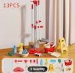 ۸ عدد/مجموعه ۱۳ عددی اسباب‌بازی‌های نظافت کودک(HED-35.72-TM)