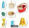 ۸ عدد/مجموعه ۱۳ عددی اسباب‌بازی‌های نظافت کودک(HED-35.72-TM)