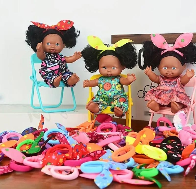 بسته ۳ تایی عروسکهای مشکی بامزه(Hed-26.51-TM)