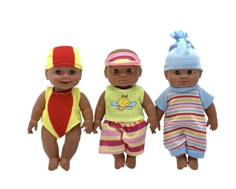 ۳ عدد اسباببازی عروسک آفریقایی ۱۷ سانتیمتری(Hed-44.71-TM)