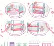 تخت خواب دو طبقه و ست بازی Belinda Baby Doll Deluxe با ابعاد 21.59 سانتی متر(HED-97.96-TM)