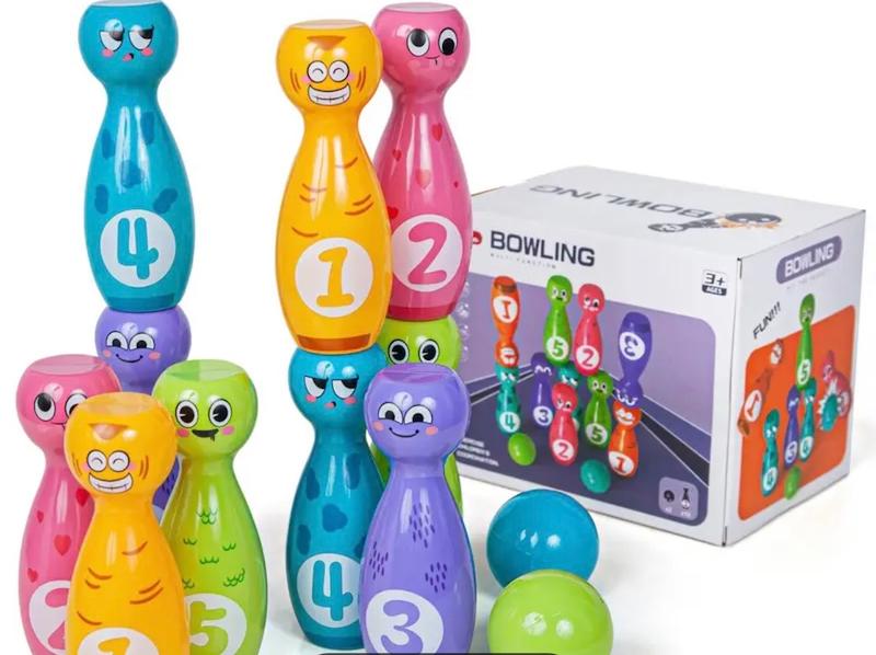 مجموعه اسباب بازي بولينگ با حالت هاي كارتوني(Hed-29.18-TM)