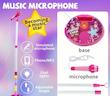 مجموعه اسباب‌بازی کارائوکه MQUDUO با میکروفون و پایه قابل تنظیم(HED-44.51-TM)