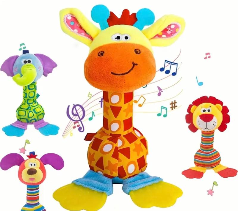 اسباب‌بازی جغجغه نرم و مخملی نوزاد(Hed-17.84-TM)