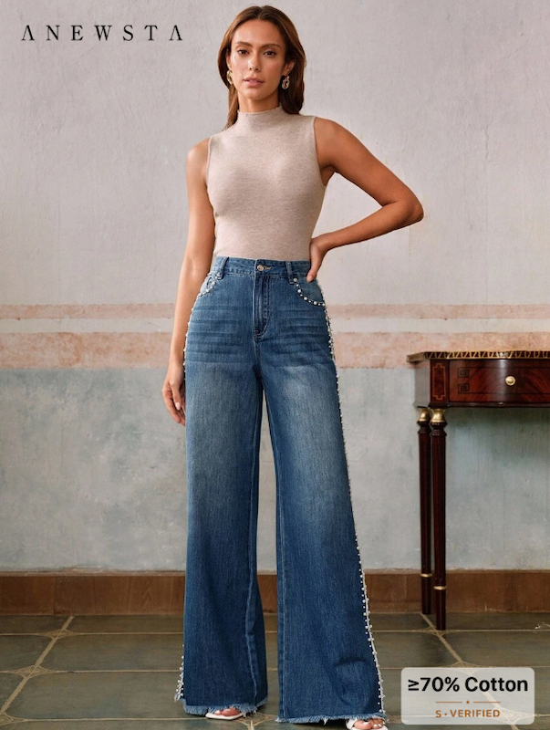 شلوار جین  زنانه Anewsta  (سایز 36 تا 44) (naf.Shein.125.05)