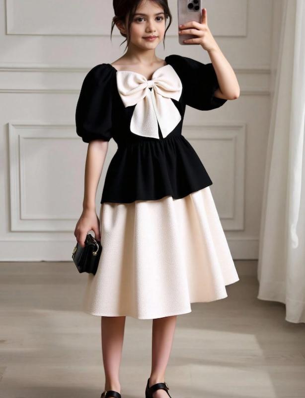 ست دوتیکه لباس و دامن مجلسی نوجوان دخترانه (Modely Kids) (8 تا 12 سال) (naf.shein.74.36)