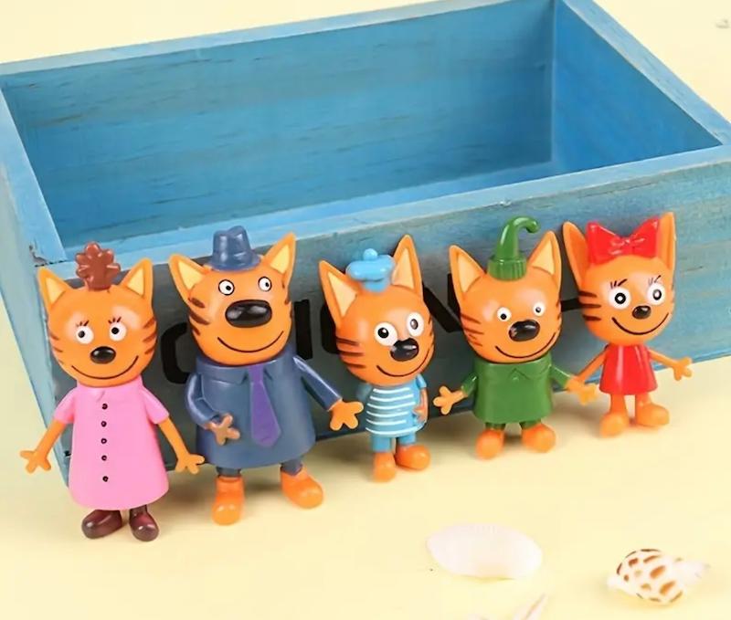 مجموعه مجسمه‌های پلاستیکی 5 تکه(Hed-16.72-TM)