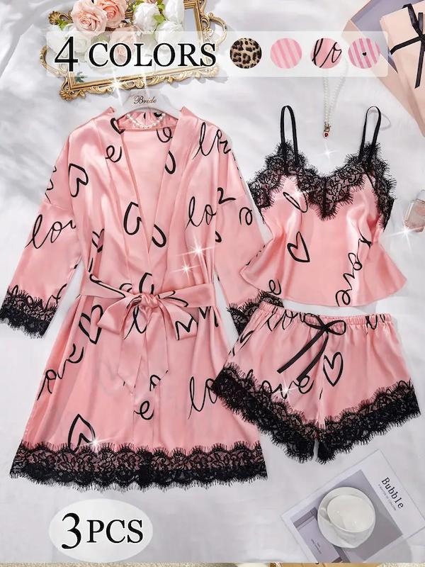 ست 3تیکه لباس خواب زنانه (sar-40-TM)