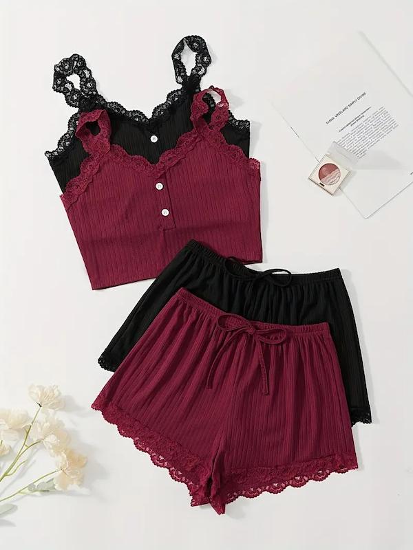 ست 2 تیکه لباس خواب زنانه (sar-47-TM)