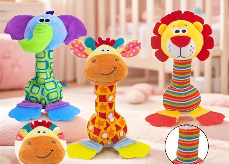 اسباب‌بازی‌های مخملی زنگوله‌ای شکل کودک(Hed-16.18-TM)