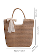 کیف ساحلی حصیری تابستانی زنانه (TAR-57-SHEIN)