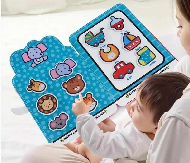 کتاب برچسب تعاملی کودک با قابلیت جدا شدن و چسبیدن(Hed-23.77-TM)