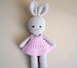 عروسک خرگوش قلاب‌بافی دست‌ساز (Hed-19.45-TM)