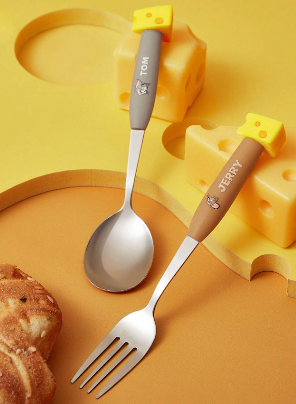  قاشق و چنگال طرح تام و جری (TAR-21-SHEIN)