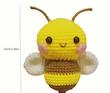 هدیه زنبور قلاب‌بافی شده دست‌ساز(Hed-13.21-TM)