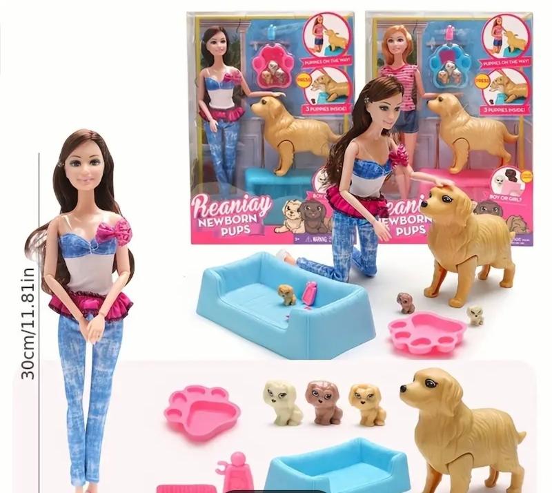 مجموعه سری عروسک‌های مد روز سگ و گربه(Hed-32.87-TM)