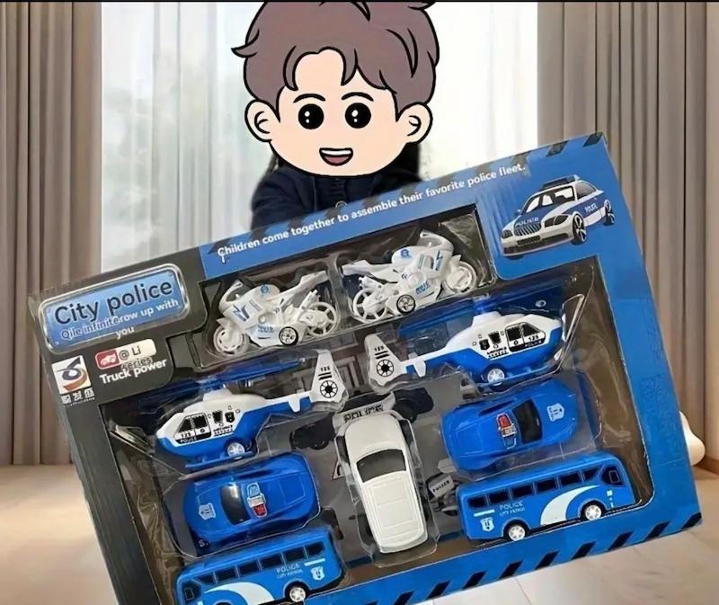 ست بازی ماشین آتش نشانی کودکان با مکانیزم بازگشت اینرسی(Hed-41.10TM)