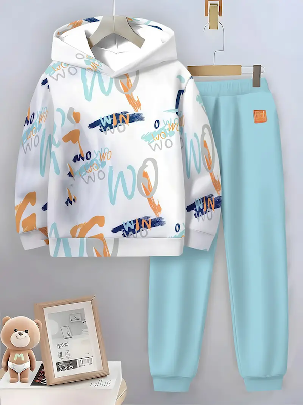 ست هودی و شلوار پسرانه ( 5 تا 13 سال )(Min-34.93-TM)