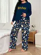 ست لباس خواب زنانه سایز بزرگ هری پاتر(سایز 2XL تا 5XL) (Peg-40-TM)