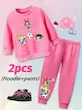 ست ۲ تکه هودی و شلوار دخترانه (3 تا 10 سال) (Peg-36-TM)
