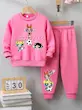 ست ۲ تکه هودی و شلوار دخترانه (3 تا 10 سال) (Peg-36-TM)
