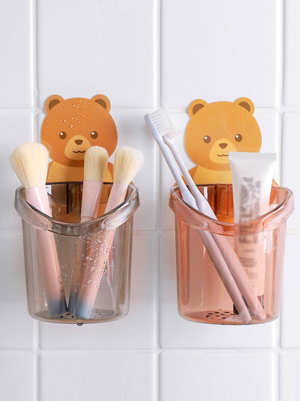 جا مسواکی دیواری طرح خرس کارتونی (TAR-9-SHEIN)