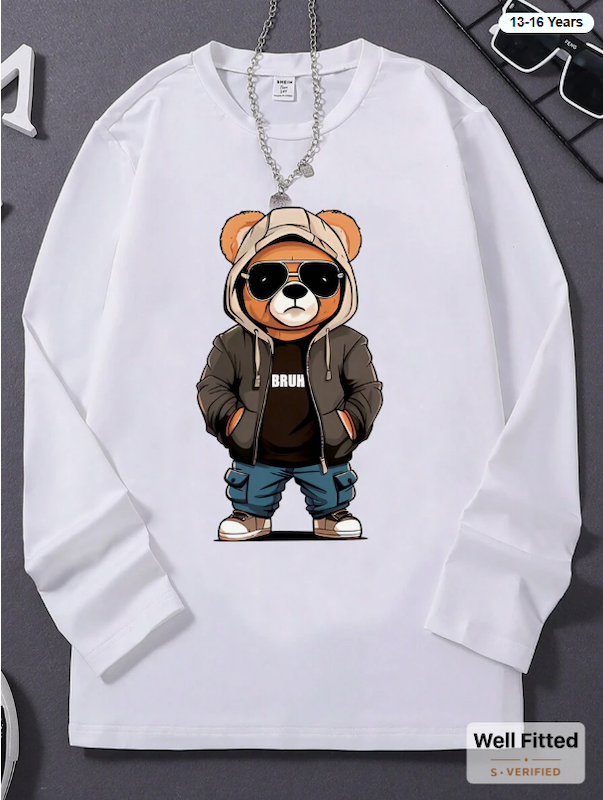 لباس آستین بلند پسرانه (سن 13 تا 16 سال)(naf.Shein.35.43)