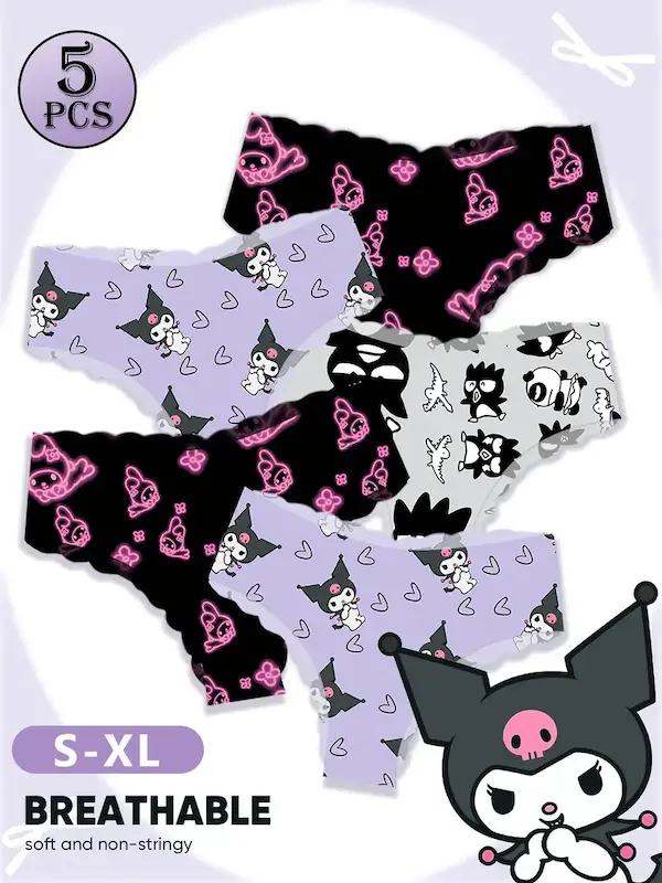 ست پنج‌تایی شورت زنانه فاق‌کوتاه(سایز S تا XXL) (Peg-23.62-TM)