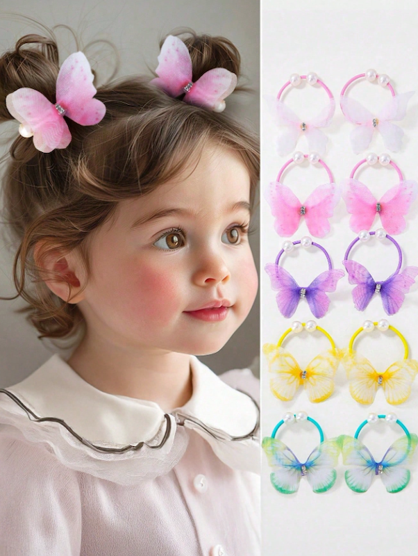 ست 10 عددی کش موی گلدار فانتزی دخترانه (TAR-7-SHEIN)