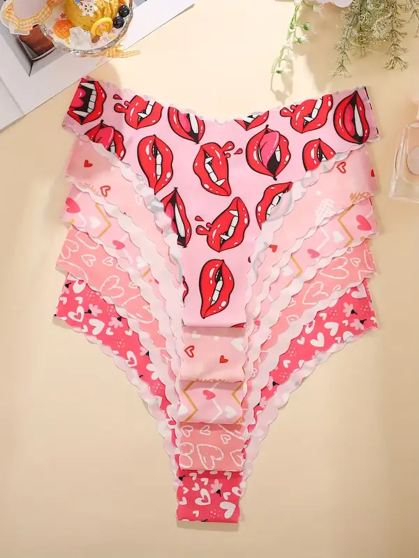 ست پنج‌تایی شورت زنانه میان‌فاق(سایز XS تا XL) (Peg-18.17-TM)