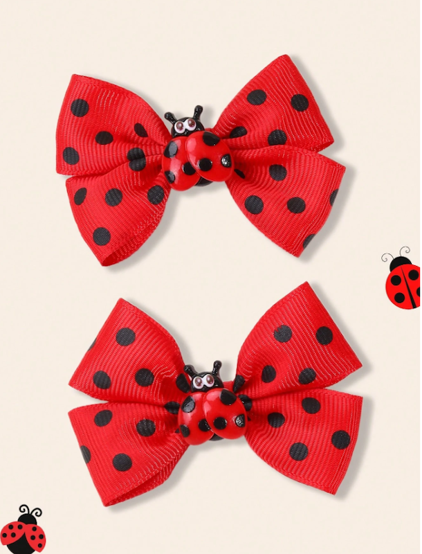  کلیپس موی دخترانه طرح پاپیون و کفشدورک (TAR-7-SHEIN)