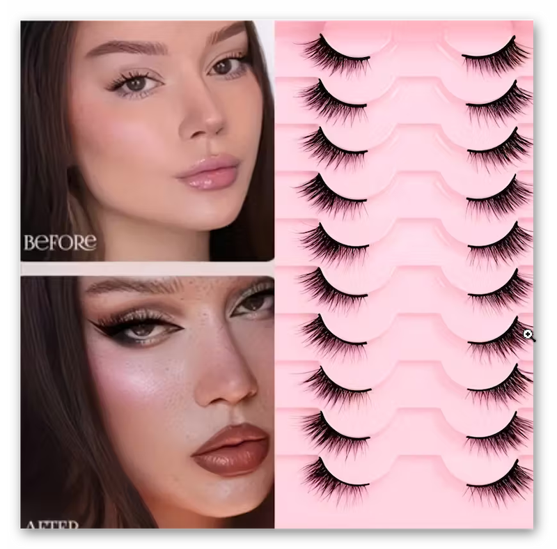 10 جفت مژه مصنوعی فاکس آی (Min-13.00-TM)