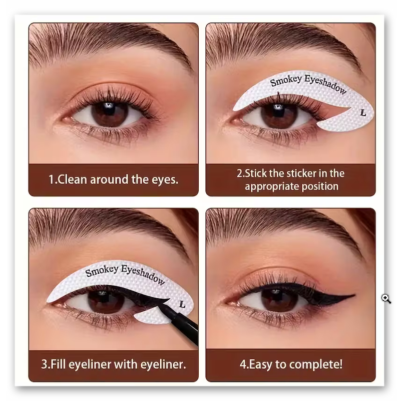 ۳۲ جفت/۴ شابلون مژه توری (Min-6.00-TM)