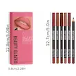 ست خط لب مات ۱۲ رنگ (BEAUTY GLAZED) (TAR-18-TM)